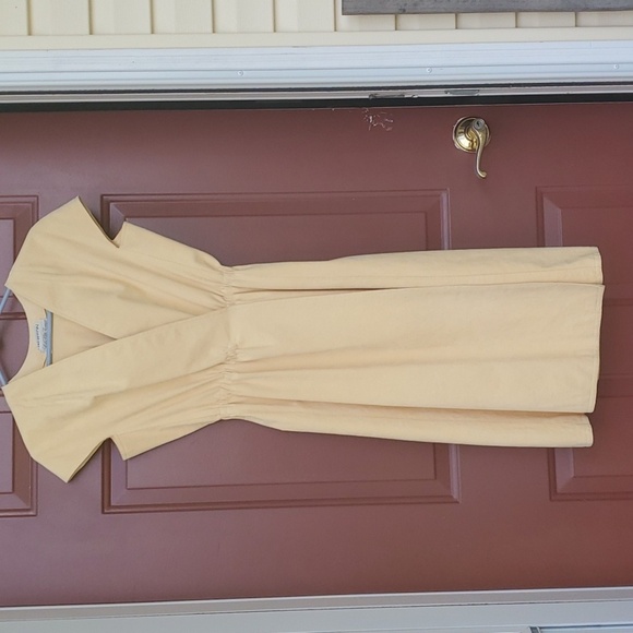 Halston RARE Saks Fifth Ave Vintage 1970 vintage yellow ultra suede wrap p2p 18 - Picture 16 of 16